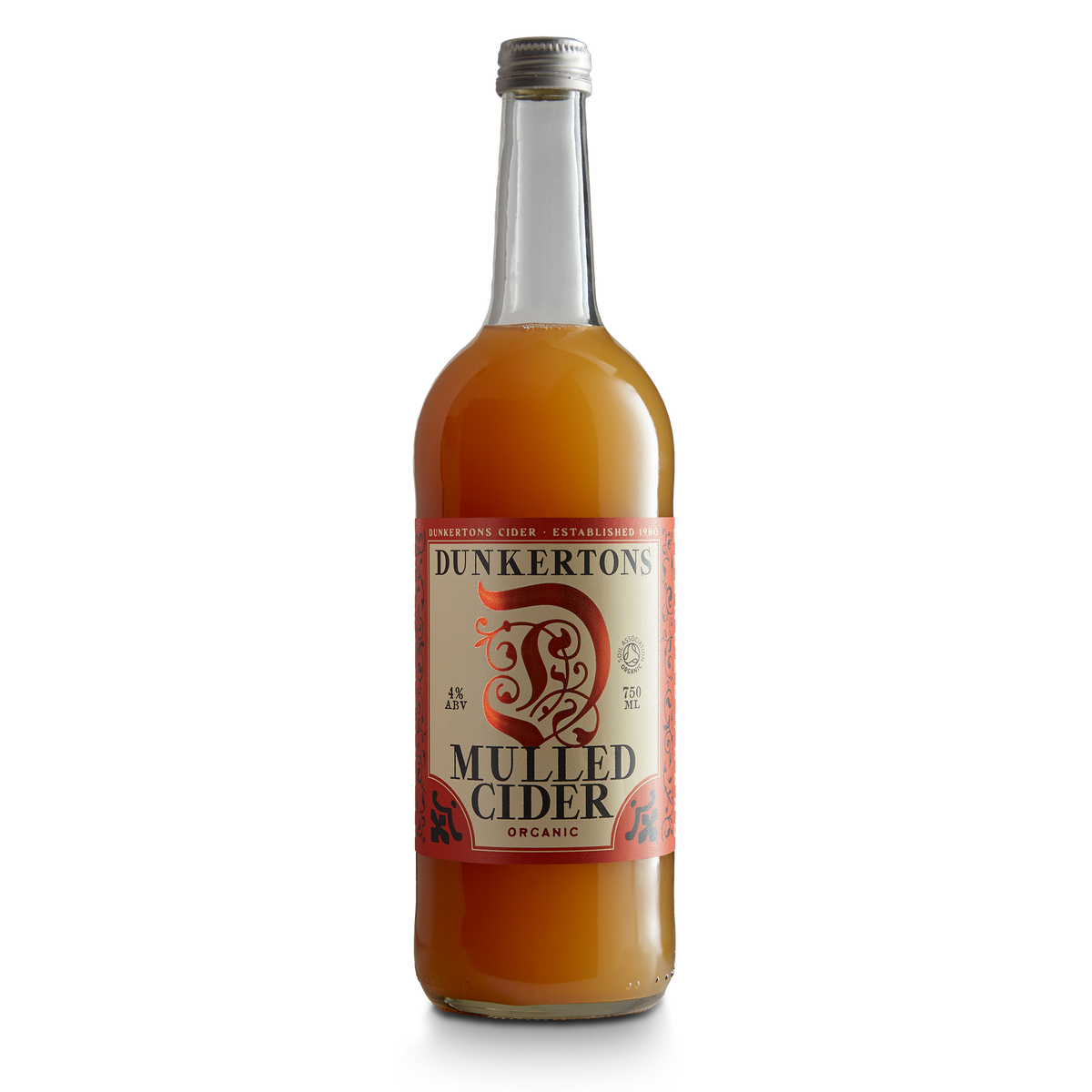 Organic Mulled Cider 750ml Bottles Dunkertons Cider