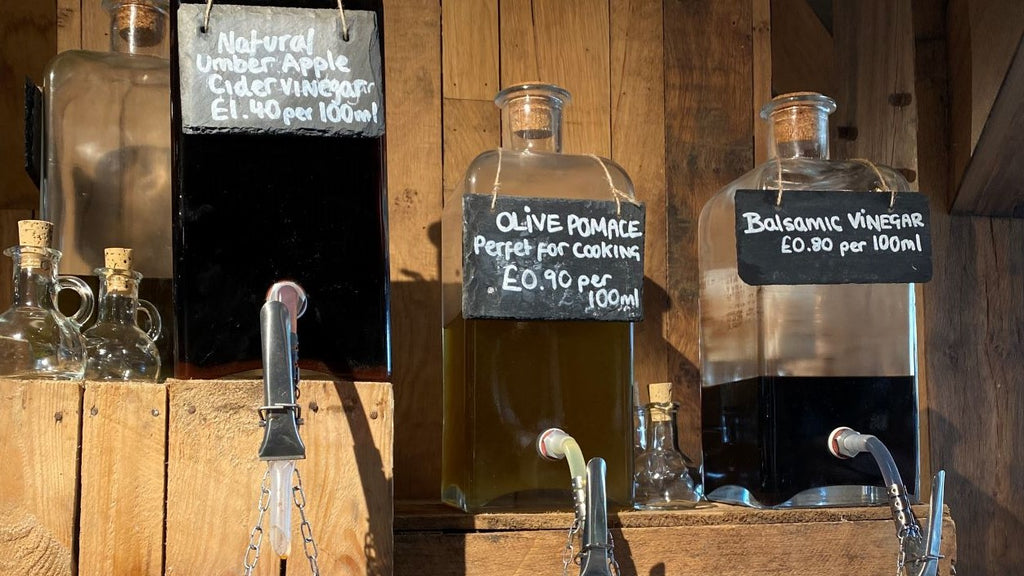 Refillable Organic Oils & Vinegar Now Available