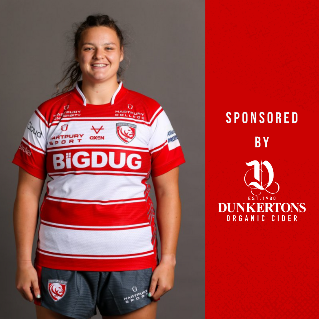 Dunkertons Cider Proudly Sponsors Sarah Beckett (Gloucester Hartpury & England Rugby)
